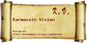 Karmazsin Vivien névjegykártya